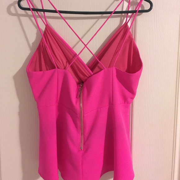 Bright Pink Peplum Top! - Picture 2 of 3